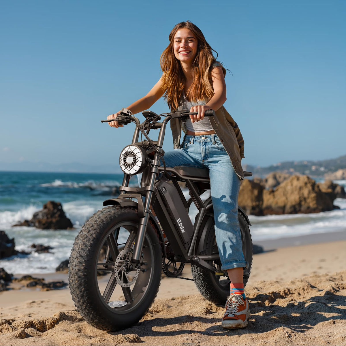 TST Electric Bike for Adults, 48V 15Ah Battery, 1500W Peak Motor, Fat Tire