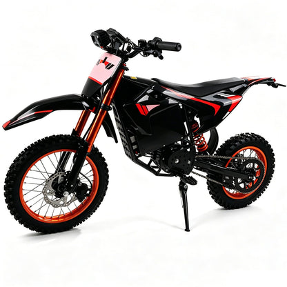 Electric Dirt Bike for Adults, 60V 28.8Ah, 4500W Peak Motor Full Suspension