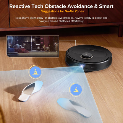 roborock Qrevo S5V Robot Vacuum and Mop, FlexiArm Edge Mopping