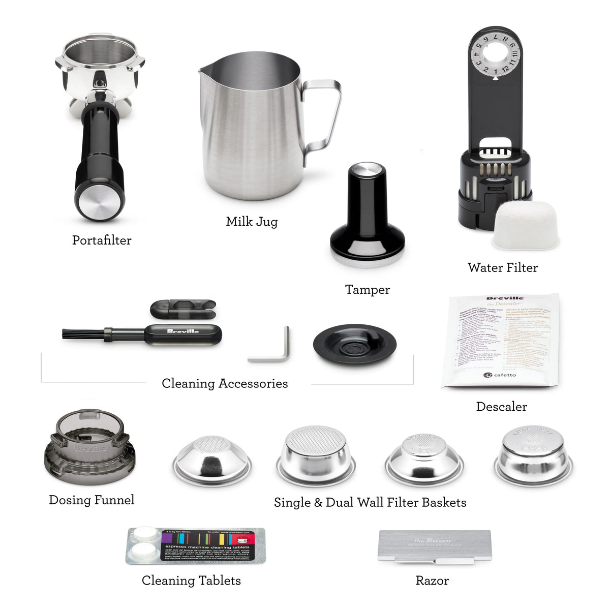 Breville BES870XL Barista Express Espresso Machine, Brushed Stainless Steel