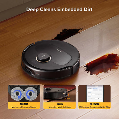 roborock Qrevo S5V Robot Vacuum and Mop, FlexiArm Edge Mopping