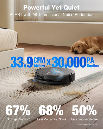 ECOVACS DEEBOT T90 PRO Omni Robot Vacuum and Mop, 30000Pa Blast Suction