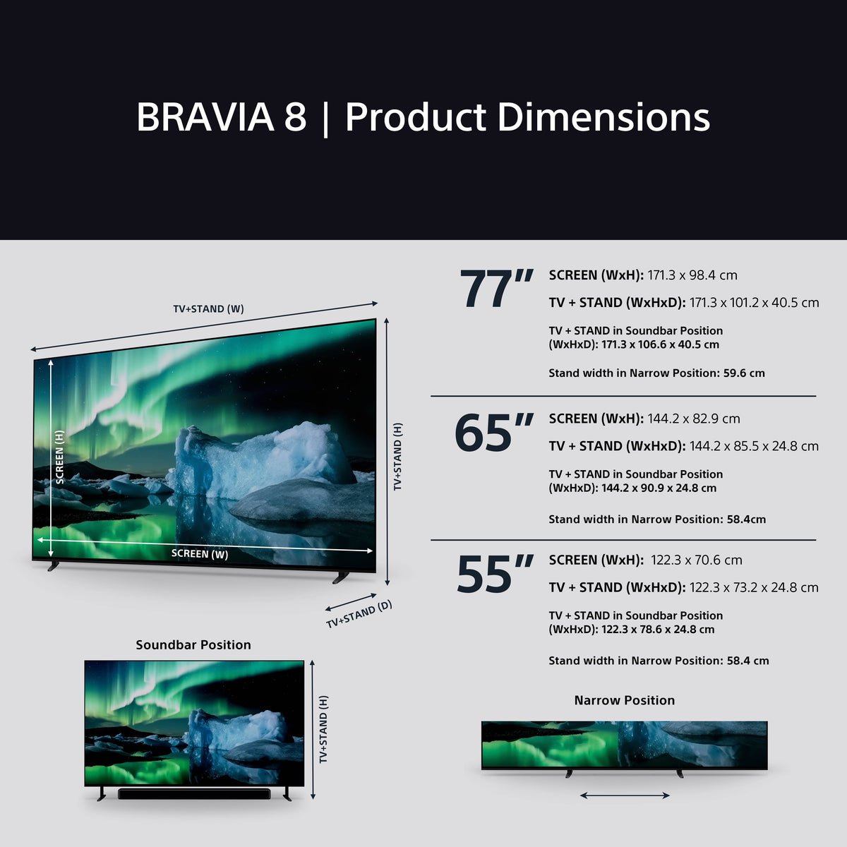 Sony K77XR80PU 77" BRAVIA 8 XR80P OLED 4K HDR Google TV - Image 21