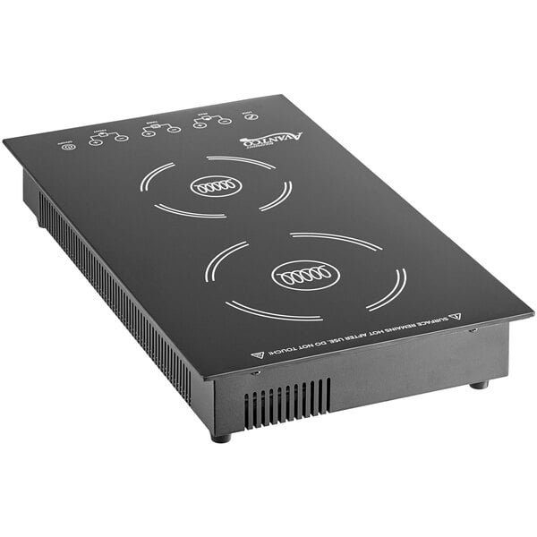 Avantco ID18DB Drop-In / Countertop Double Induction Range / Cooker - 208-240V, 3100W - Image 3