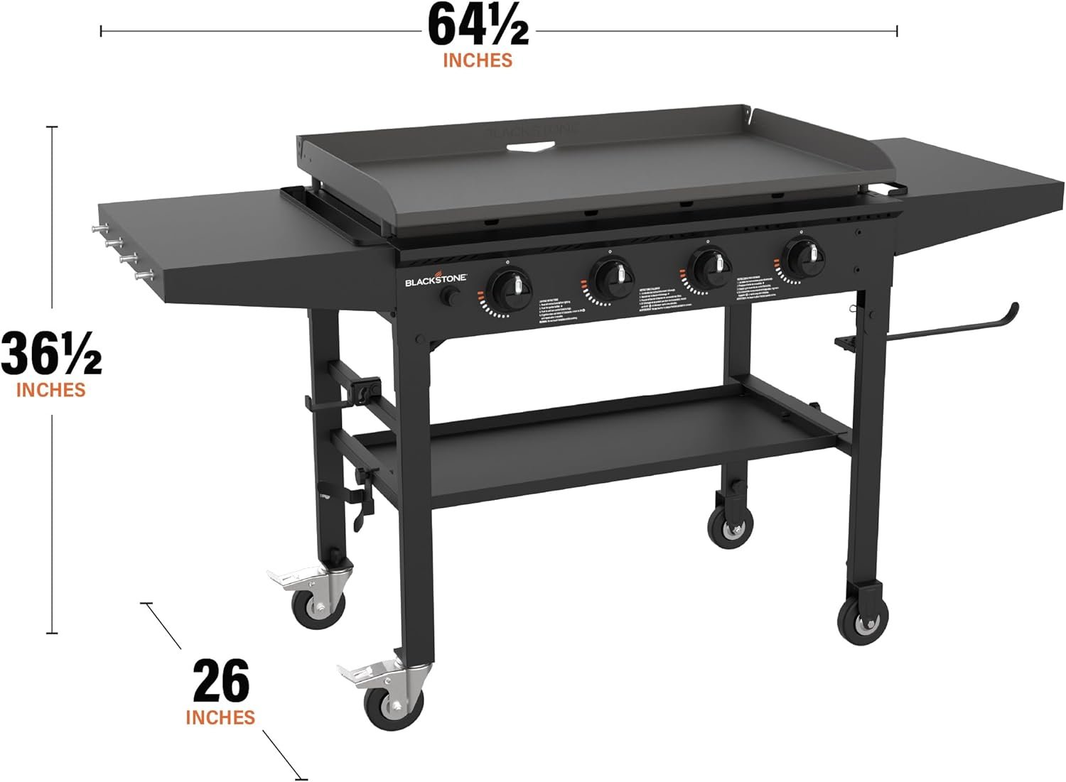 Blackstone 4 Burner Liquid Propane Outdoor Griddle Black - Image 4