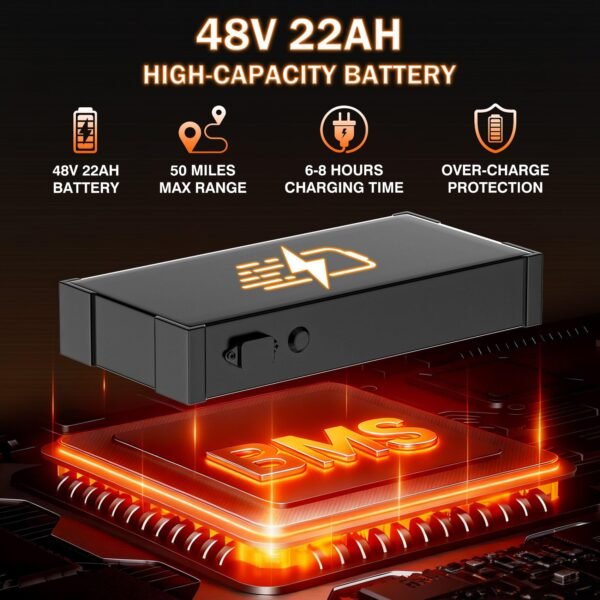 48V 32Ah battery and color LCD display
