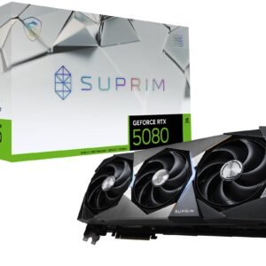 msi Gaming RTX 5080 16G SUPRIM SOC Graphics Card (16GB GDDR7, 256-bit, Extreme Performance: 2760 MHz