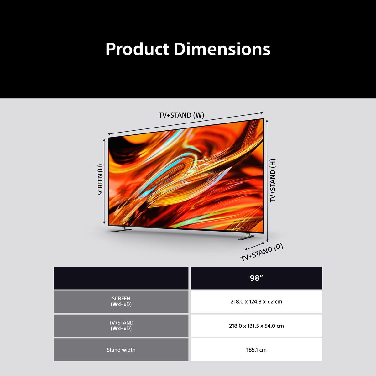 Sony K-98XR75M2PB 98" BRAVIA 7 II | XR75M2 | True RGB | RGB LED | 4K HDR Smart TV - Image 2
