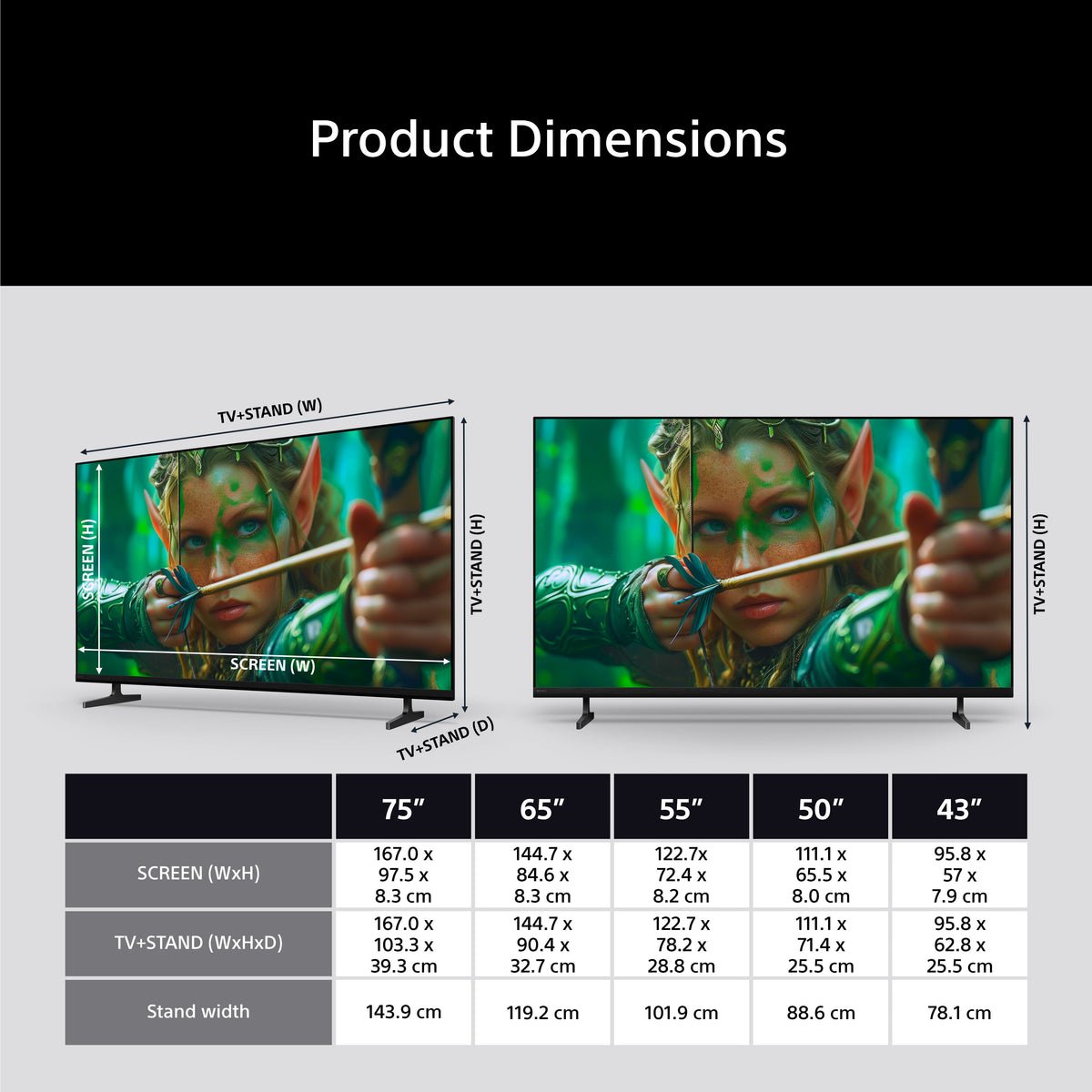 Sony K-75S25M2PB 75" BRAVIA 2 II | S25M2 | 4K LED Smart TV - Image 2