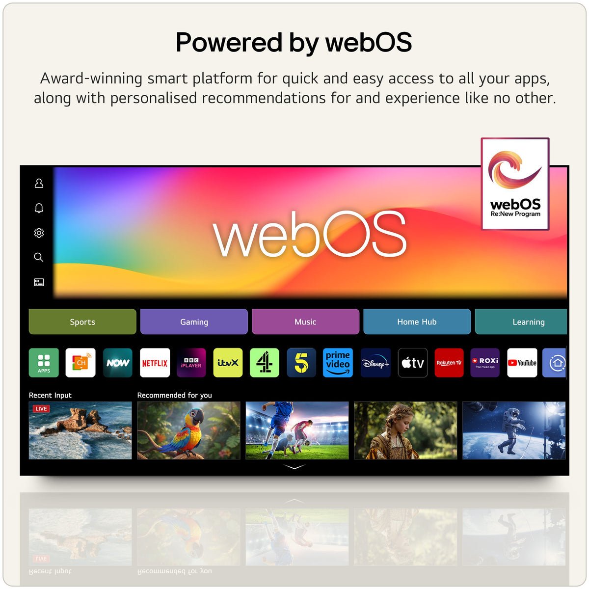 LG OLED65G64LW 65 inch OLED evo AI G6 4K Smart TV - Wall mount version - Image 8