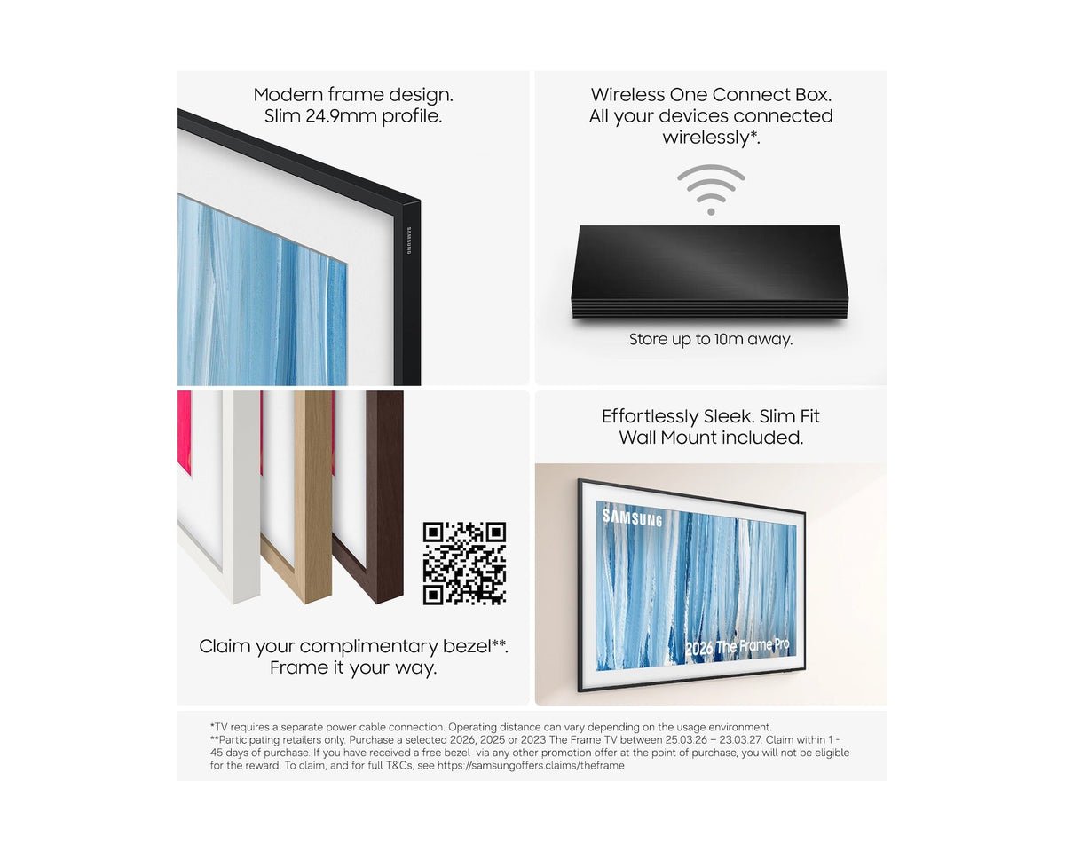 Samsung QE75LS03HW 75" The Frame Pro LS03HW 4K Vision AI Smart TV Art Mode & Wall Mount TV - Image 4