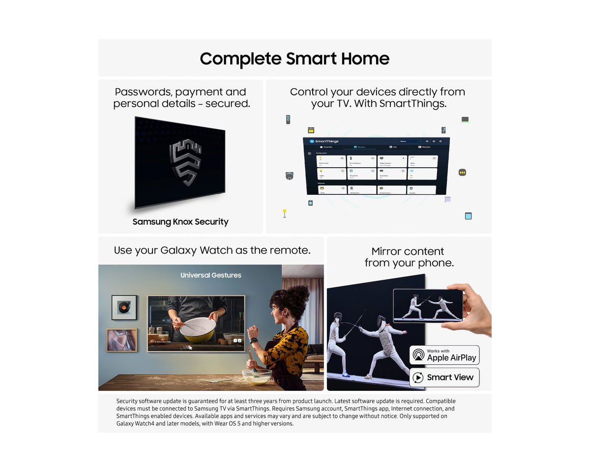 Samsung QE77S90F 77" OLED S90F HDR 4K Ultra HD Smart AI TV - Image 7