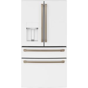 Cafe 36 Inch Wide 22.3 Cu. Ft. Smart Counter-Depth 4-Door French-Door Refrigerator