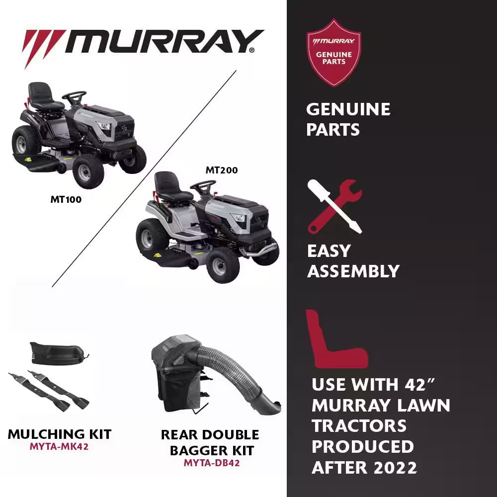 MT200 42 In. 19.0 HP 540Cc EX1900 Series Briggs and Stratton Engine Automatic Gas Riding Lawn Tractor Mower - Image 14